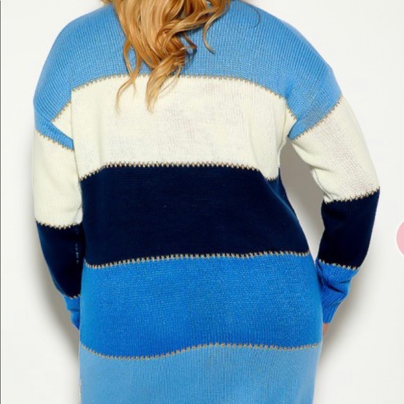 NWT Women’s Plus Size Long Sleeve Sweater Dress - Picture 5 of 7